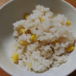 コーン缶の炊き込みご飯